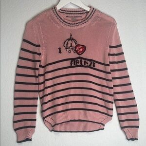 RARE Ermanno Scervino I Heart Firenze (Florence) Designer Sweater